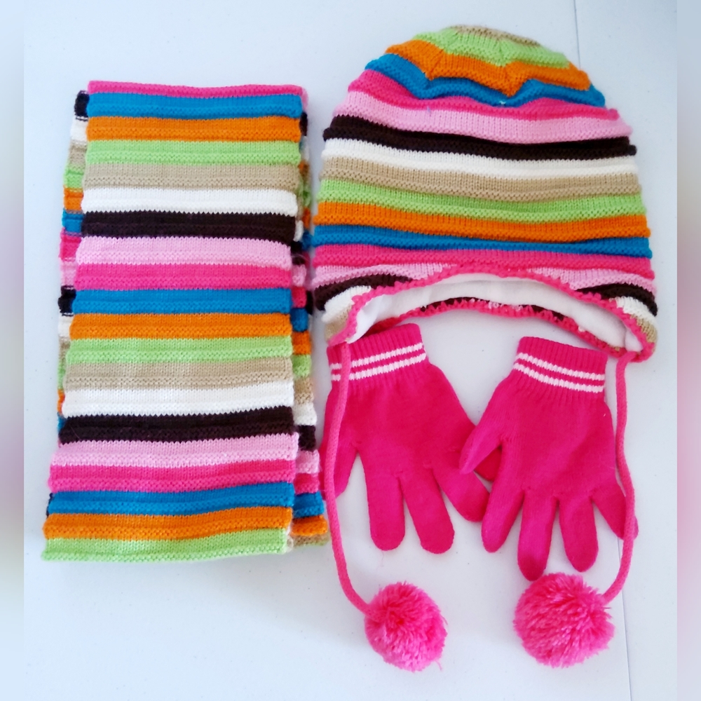 Joe Boxer hat and scarf set + gloves size L/XL